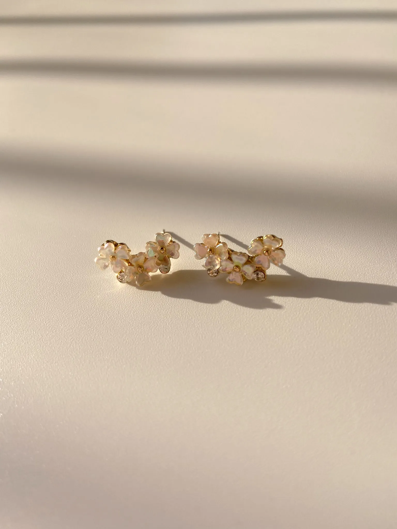 Triple Flower Earring