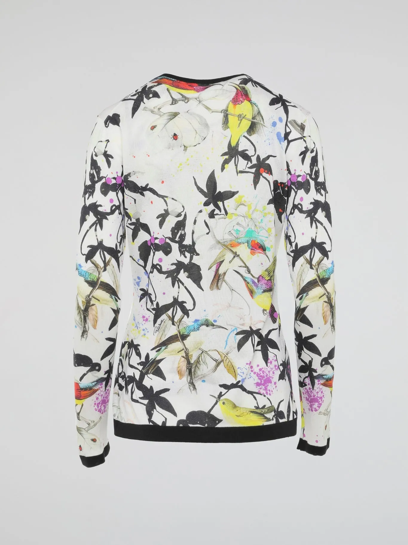 Tropical Print Cardigan