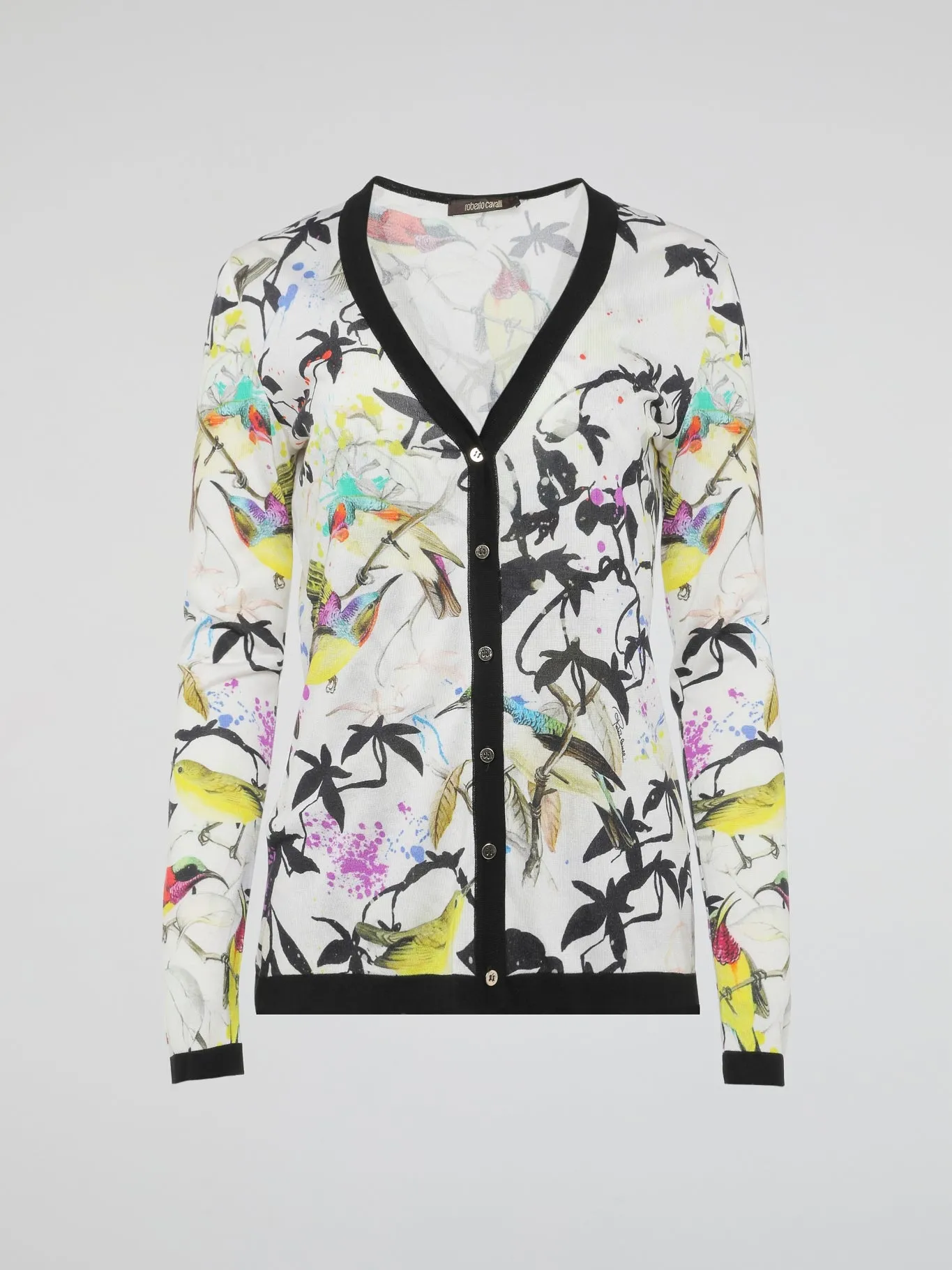 Tropical Print Cardigan