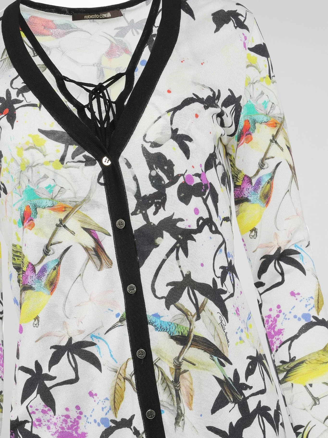 Tropical Print Cardigan
