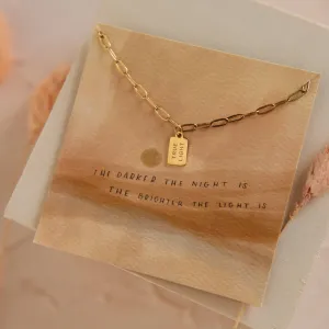 True Light Mini Tag Necklace