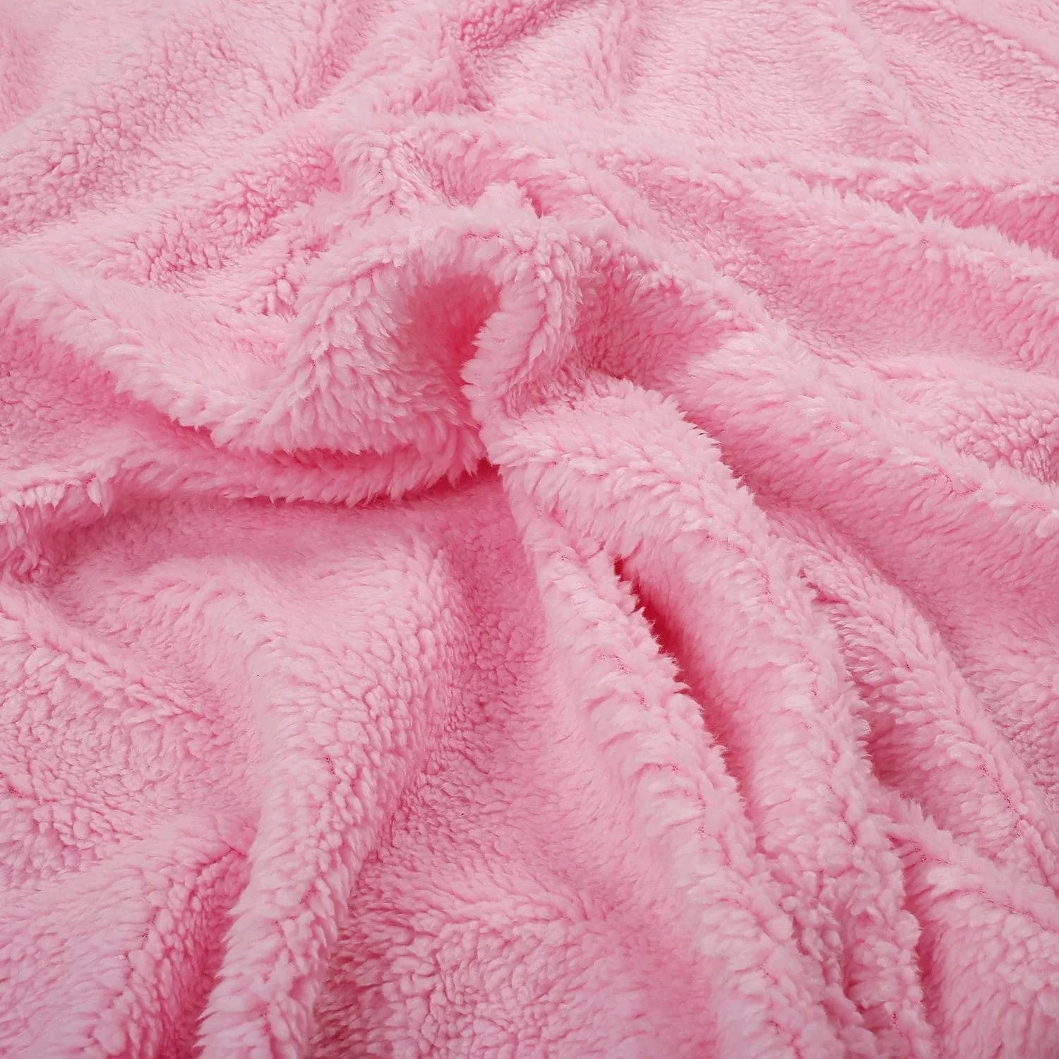 Unicorn & Rainbow Pink Double Sided Fur Blanket