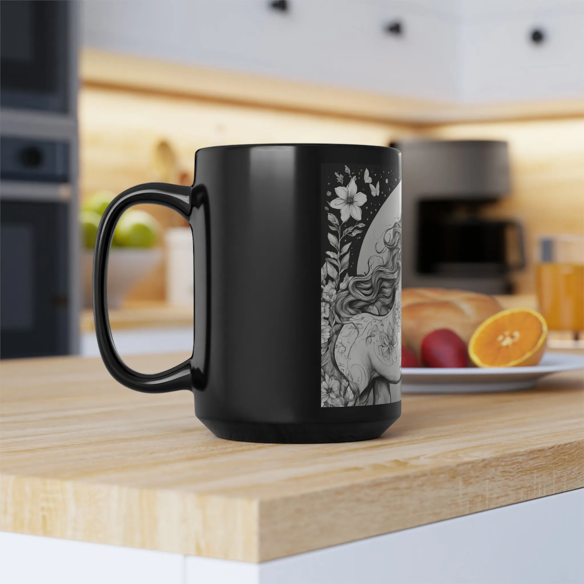 Unicorn Fantasy - Black Mug, 15oz
