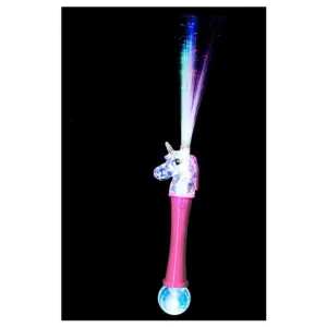 Unicorn Fibre Optic Wand, Light Up, Pink & Blue