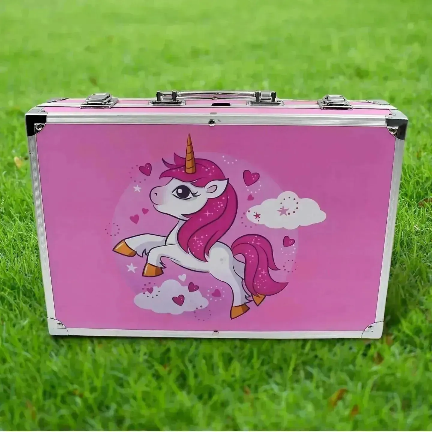 Unicorn Themed Art Suitcase (145 Pcs)
