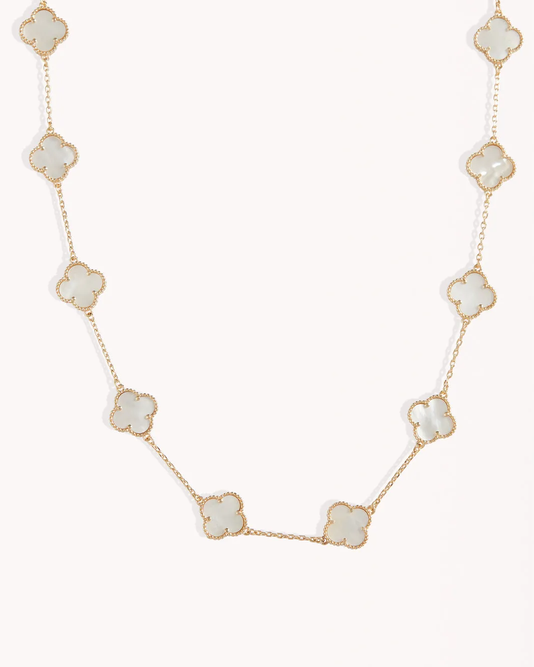 VERONICA NECKLACE - PEARL-GOLD
