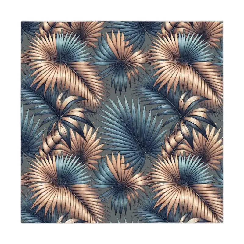 Vibrant Palm Leaves Tablecloth for Tropical Dining