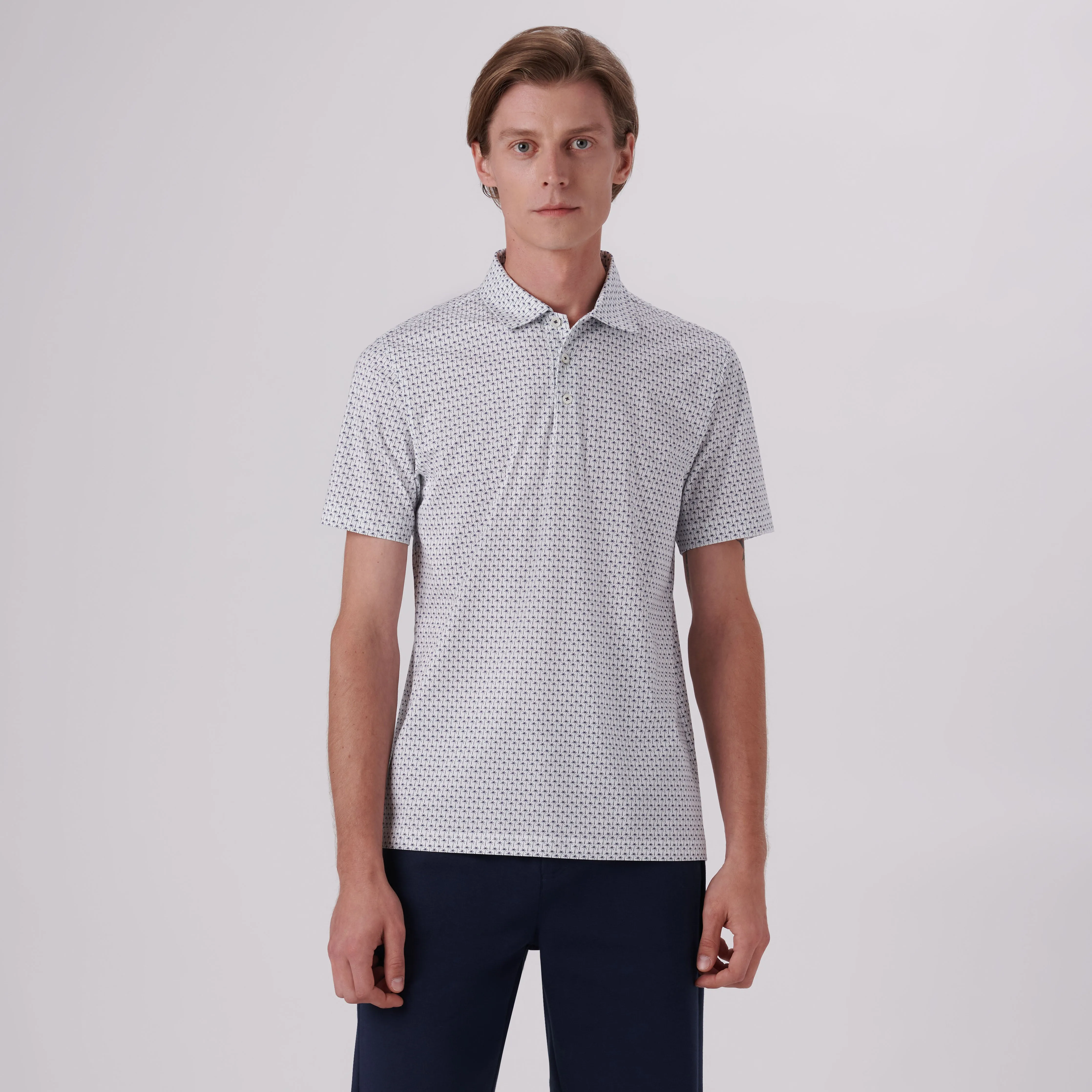 Victor Palm Trees Print OoohCotton Polo