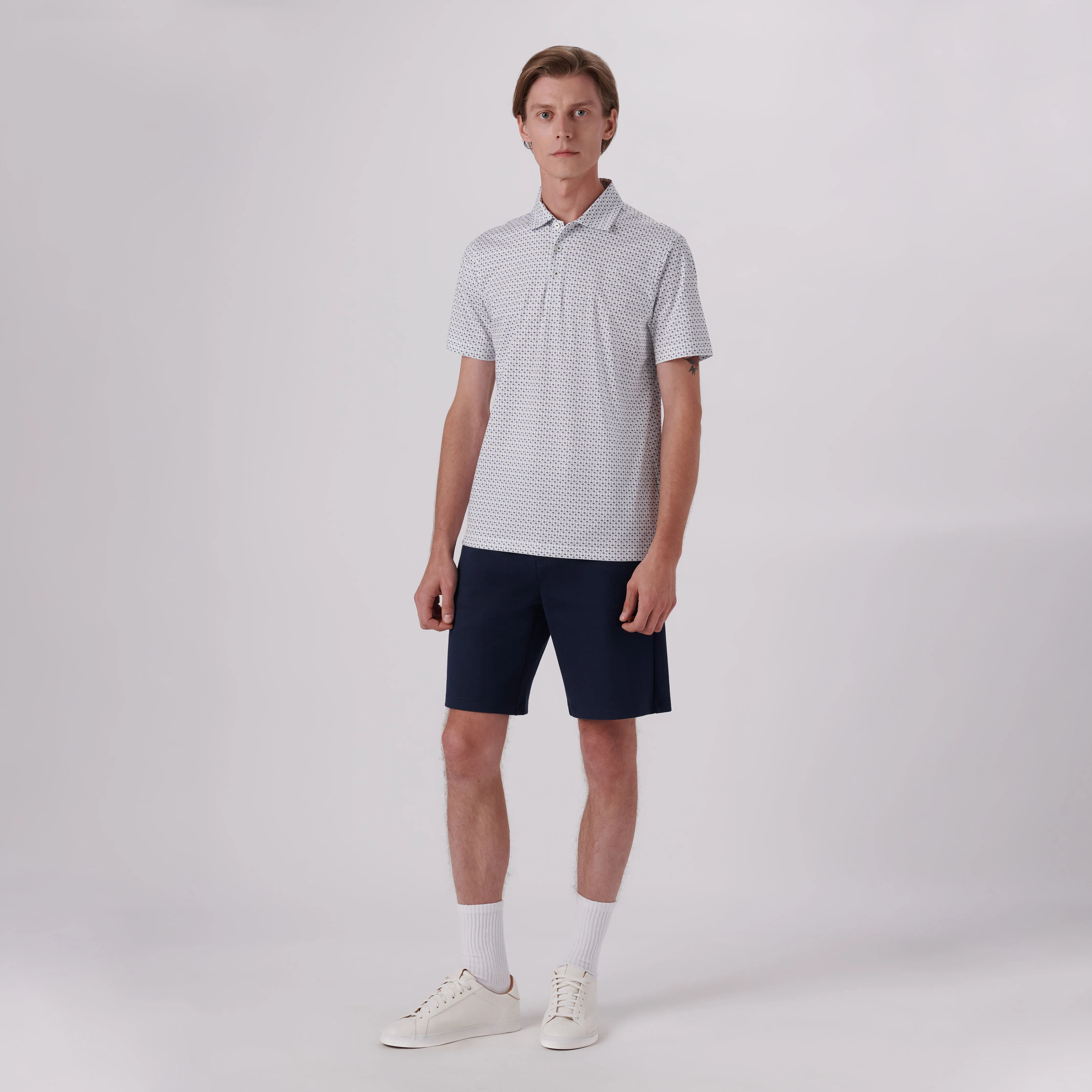 Victor Palm Trees Print OoohCotton Polo