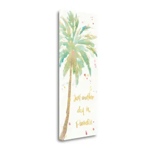 Watercolor Palm Tree 1 Giclee Wrap Canvas Wall Art