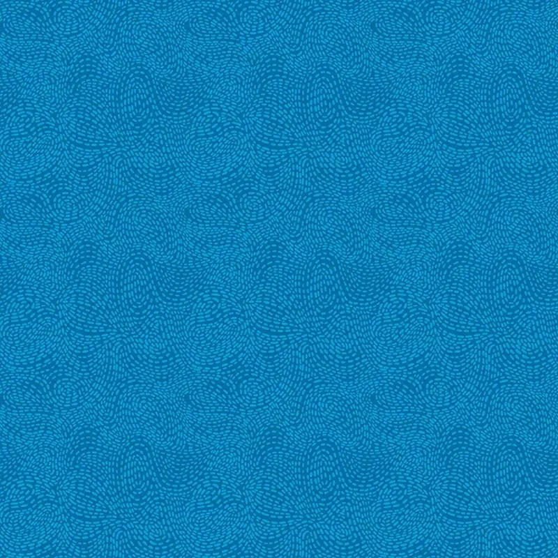 Waved Cerulean Fabric Yardage
