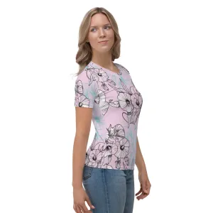 White Hibiscus Women's T-shirt