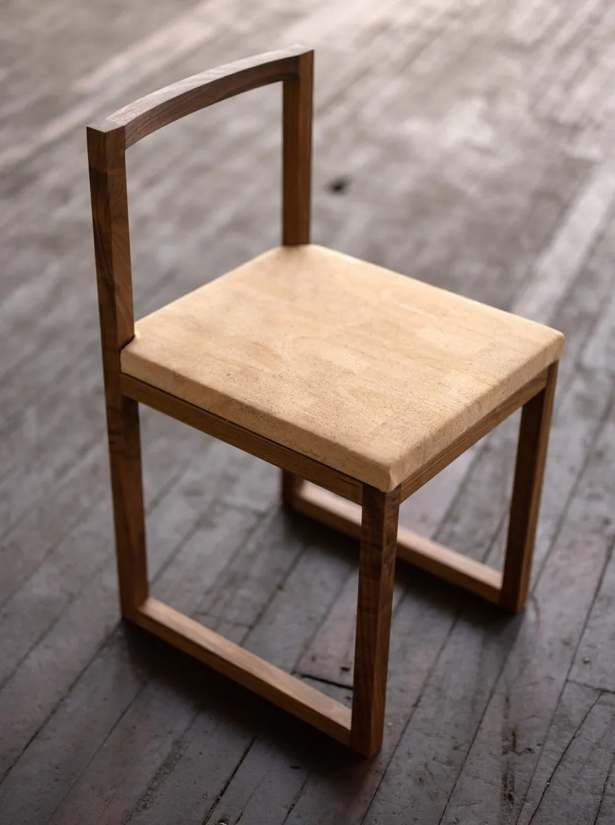 Wood and Cork Chair | Dining or Writing Desk Chair | Porto Chair